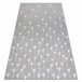 Alfombra de cuerda sisal FLAT Flores 140x200 Gris