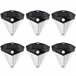 Aktive Pack 6 Apliques LED solares con sensor de movimiento Negro
