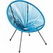 2 sillas de jardín con mesa Azul