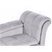 Beliani Chaise longue Terciopelo LORMONT Gris Claro
