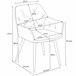 2x Silla tapizada de terciopelo acolchado SJ.030 Gris