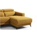 Chaise longue 4 plazas relax eléctrico DRAX derecho mostaza Mostaza