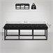 Banco banqueta pie de cama asito diseño 120x37 Negro