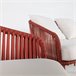 Set de jardín DALI con mesa baja, 1 sofá y 2 sillones Rojo
