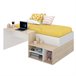 Cama Compacta Con Escritorio Kric Cama Compacta Con Escritorio Kric Natural/ Blanco