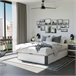 Canapé Luxury S-Max 3D 135x190 Blanco/ Gris