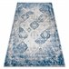 Alfombra lavable ANDRE 1819C Rosetón vintage 80x150 Azul