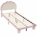Cama infantil de terciopelo 99x210 Cama infantil de terciopelo 99x210 Rosa