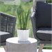 Macetero Boardee Basic de Rayas Gris