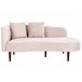 Beliani Chaise longue Terciopelo CHAUMONT Azul Marino