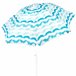 Aktive sombrilla de playa 8 varillas olas con revestimiento Azul