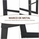Soporte para Leña Metal HOMCOM, hogar - climatización Negro