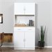 Alacena de Cocina HOMCOM 835-538 Blanco
