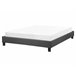 Beliani Cama con somier Poliéster ROANNE 169x211 Gris