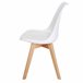 Conjunto de Mesa Fija + 4 Sillas Bristo 160x100 Roble