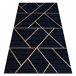 Alfombra EMERALD exclusivo 1012 glamour 120x170 Azul Marino