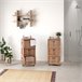 Mueble de baño Bukit 3 cajones con ruedas Madera