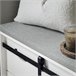 Banco Zapatero con Puerta Corrediza de Granero FSR153-W SoBuy Blanco