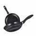 Set 2 sartenes LORENA acero marca MOBILIS  Negro