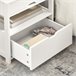 Mesita de Noche Dormitorio con 2 cajones FRG258-W SoBuy Blanco