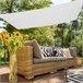 Toldo rectangular sombreo Aktive Garden  uv50 color blanco Blanco