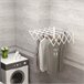 Tendedero de pared Metal HOMCOM Blanco