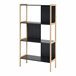 Librería Dønna de 4 niveles MDF Librería Dønna de 4 niveles MDF Negro/ Crema
