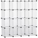 Armario Modular PP, Acero HOMCOM Transparente