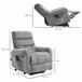 Sillón de Masaje Levantapersonas Poliéster, Espuma y Acero HOMCOM Gris