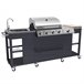 Cocina exterior TEXAS - 4+1 quemadores Negro
