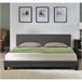 Corium Cama Doble Skagen tapizada en tela 189x210 Gris