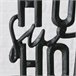 Figura decorativa HOME SWEET HOME marca BOLTZE Negro/ Madera