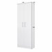 Buyqualia Armario alto Multiusos/Escobero con dos puertas Blanco