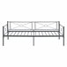 Cama Simple Alvesta con somier Reposacabezas metal 96x207 Gris Oscuro