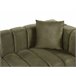 Beliani Chaise longue derecho Terciopelo LANNILS Verde