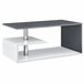 Mesa de centro Haarlem con estante aglomerado 90x50 Gris Oscuro