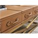 Mesa centro rectangular piel y acero 2149 Camel