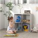 Estantería Juguetes Infantil MDF, Melamina, Tela no Tejida Blanco