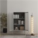 Armario archivador Sund 2 estantes acero Gris