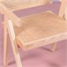 Silla clásica con reposabrazos en rattan y fresno - Compass Fresno