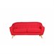 Sofa 3 plazas Marte Rojo