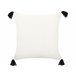 Beliani Cojín decorativo MAYS Blanco/ Beige