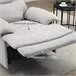 Sillón Reclinable Poliéster, Espuma, Tablero Multicapa HOMCOM Gris