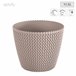 2x Maceta redonda 11,5L Prosperplast Splofy Marron Claro
