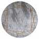 Alfombra EMERALD exclusivo 1022 circulo - glamour 200x200 Gris