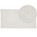 Beliani Alfombra de pelo corto ERZIN 80x150 Blanco/ Beige