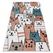 Alfombra FUN Gatti para niños gatos animales 120x170 Multicolor