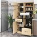Alacena de Cocina Melamina de Madera HOMCOM Marron