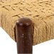 Banqueta de madera y cuerda natural Marron