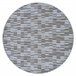 Alfombra LIBRA círculo 109 Rayas 150x150 Gris